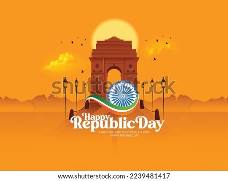 Happy Republic Day of India celebration (26 January)