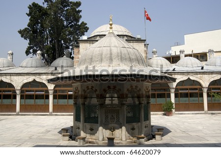 Istanbul - Sokollu Mosque, ablution fountain - Mosque was designed by Ottoman imperial architect Mimar Sinan (16th century) - Turkey