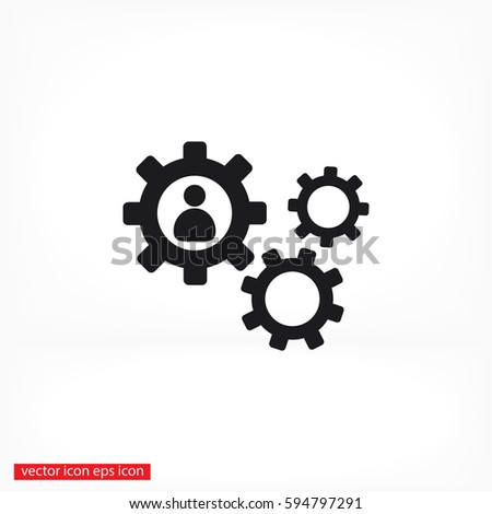 human settings icon vector