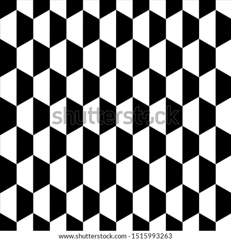 Black and white half abstra hexagon background
Repetition or similar patterns.