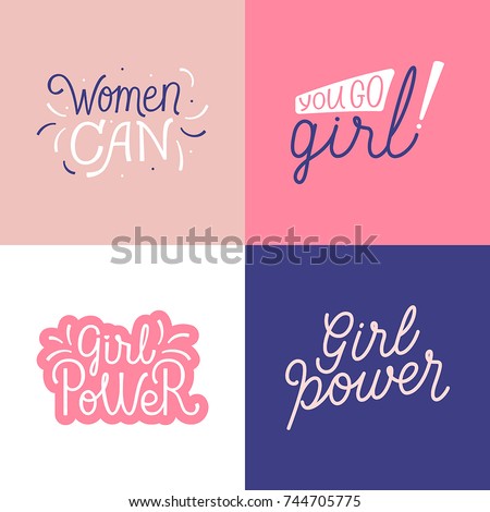 Similar – Image, Stock Photo girl power written in white on a black piece of paper