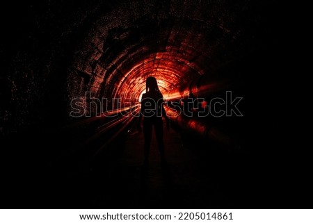 Image, Stock Photo the tunnel | explorer