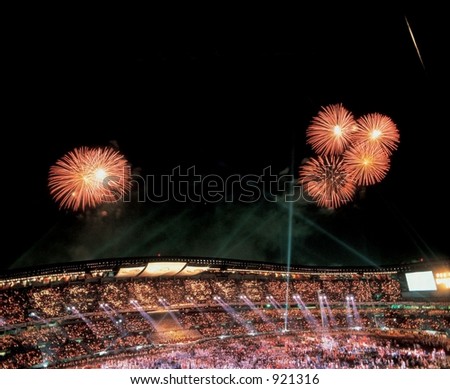 Fireworks in Stadium