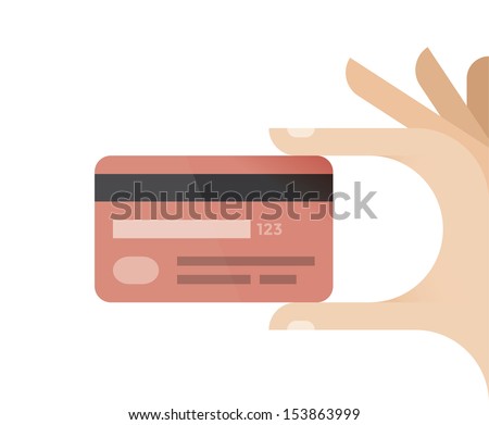 Credit card in businessman hand. Idea - Mobile payment, Online shopping and electronic banking, salary, pension, savings etc.