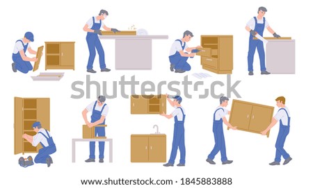 Similar – Image, Stock Photo Instrument maker working with hair for bow