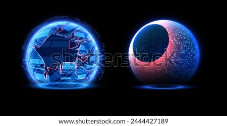 Similar – Image, Stock Photo vivid Glass Barrier