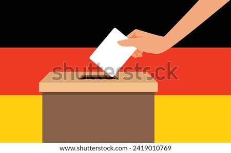 Similar – Image, Stock Photo election campaign Berlin