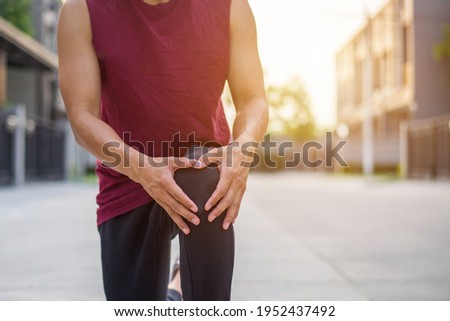 Similar – Image, Stock Photo He sat outside the door, looked at his hands and wondered if he had washed them thoroughly.