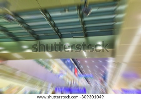 colorful train station blurred vbackground