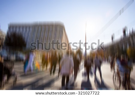 people walking on crowded street ,busy street in centrum of city ,rush hour,busy street ,shopping day in centrum of city