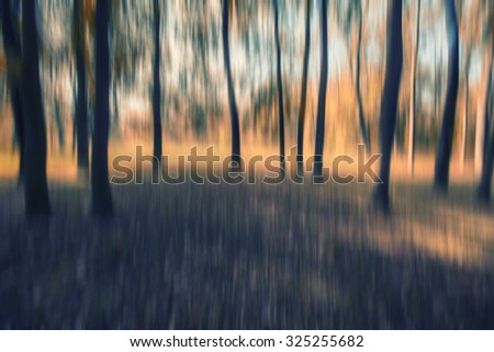 abstract forest in motion blur ,abstract colorful nature background