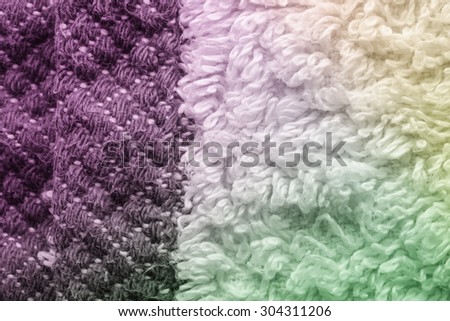 close up cotton pattern fabric textile macro with retro filter