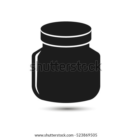 Jar Stock Vector Illustration 523869505 : Shutterstock