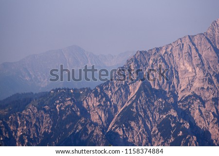 Similar – Image, Stock Photo Styrian limestone peak with small cloud