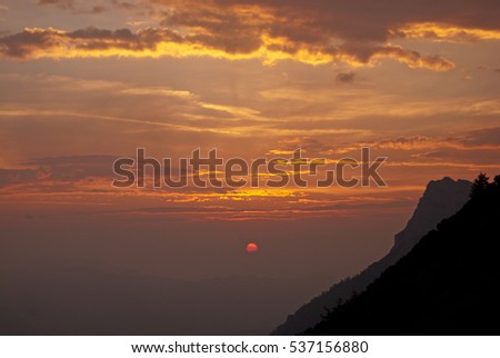 Similar – Image, Stock Photo Styrian limestone peak with small cloud