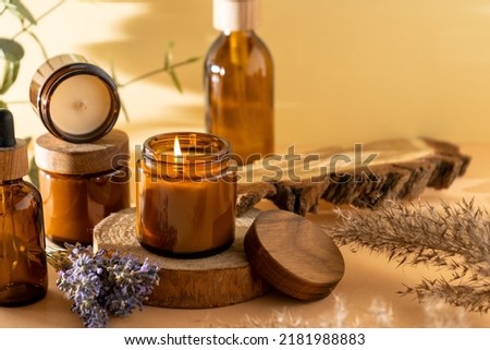Similar – Image, Stock Photo Lavender Soy Candle