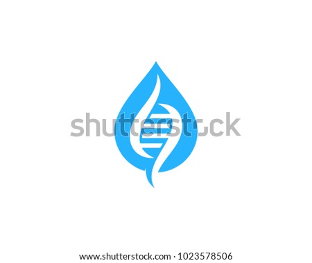 Liquid Dna Icon Logo Design Element