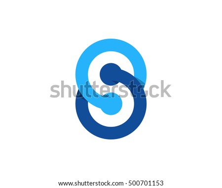 Letter S Sync Logo Design Template