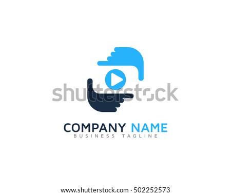 Video Frame Logo Design Template