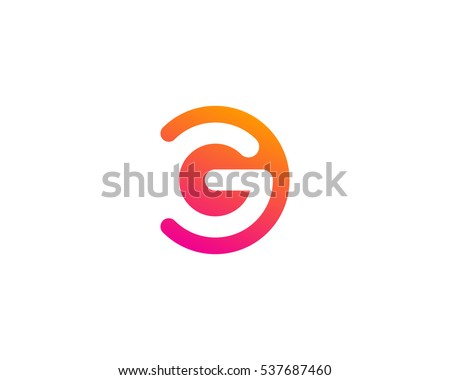 Letter G Modern Shape Logo Design Template Element Stock fotó © 