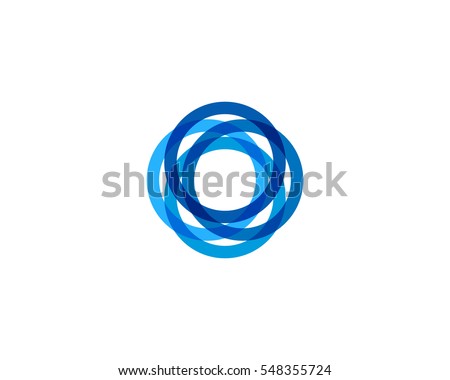 Letter O Rotation Multiply Color Logo Design Element