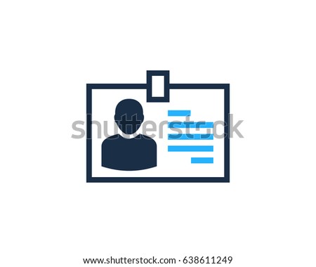 ID Card User Icon Logo Design Element