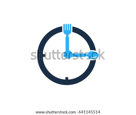 Food Time Icon Logo Design Element