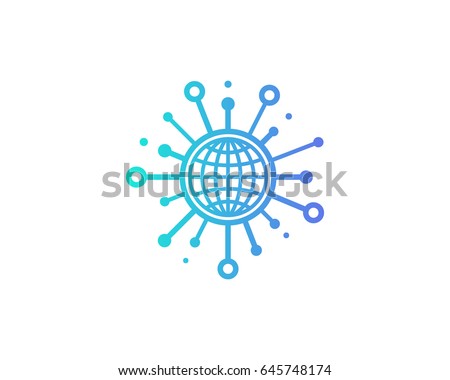 Sharing Global Icon Logo Design Element
