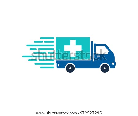 Health Delivery Icon Logo Design Element