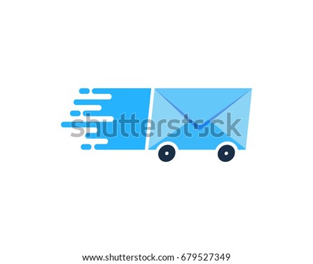 Mail Delivery Icon Logo Design Element