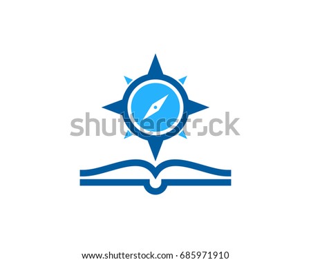 Adventure Book Icon Logo Design Element