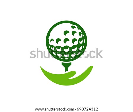 Golf Care Icon Logo Design Element