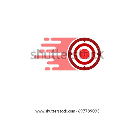 Fast Target Icon Logo Design Element