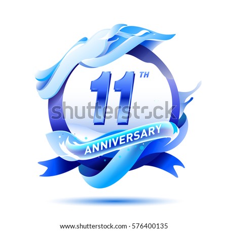 11 years anniversary celebration logo