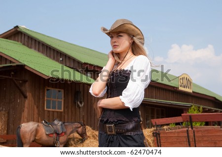 beautiful girl in style of the country