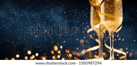 Similar – Image, Stock Photo Celebration with champagne