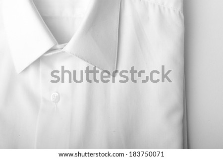 Fold long sleeves shirt. studio shot