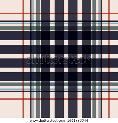 Plaid abstract background. colored tartan pattern. vintage gingham texture. geometric intersecting striped illustration
