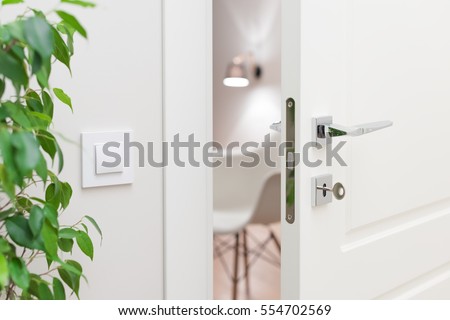 Similar – Image, Stock Photo Wooden door close up in blue