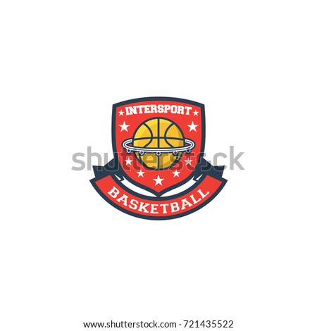 Basketball inter sport logo vector