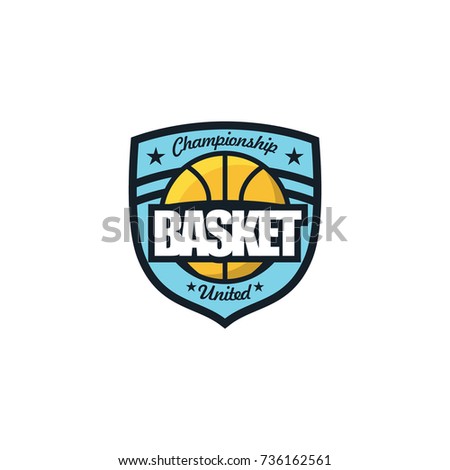 Basketball logo team and emblem vector