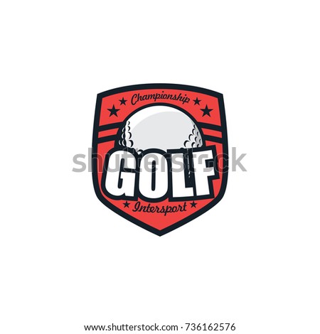 Golf logo team and emblem vector