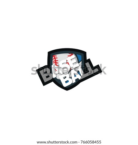 Baseball logo sport symbol vector