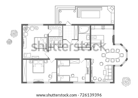 Free Floor Plan Vector - Download Free Vector Art, Stock Graphics ... Free Floor Plan Vector - Download Free Vector Art, Stock Graphics ...