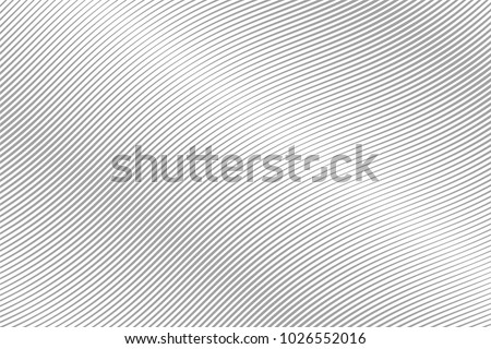 Abstract Wave. Gray Stripes. Curve grey flow. Motion Line. Vector illustration . Curved Lines