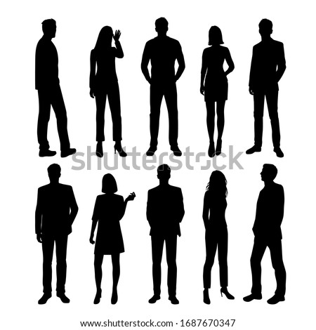 Business People Silhouettes Free Images | Download Free Vector Art ...