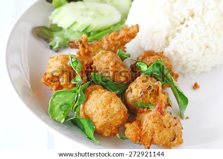 Fried Chicken with Rice.