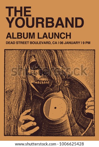 Album Launch Poster Flyer Art Template
