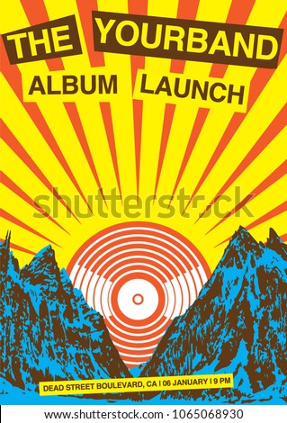 Album Launch Poster Flyer Template