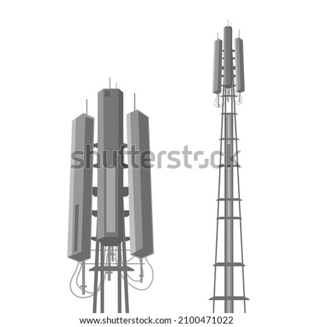 radio electronic tower 5 g for mobile internet distribution